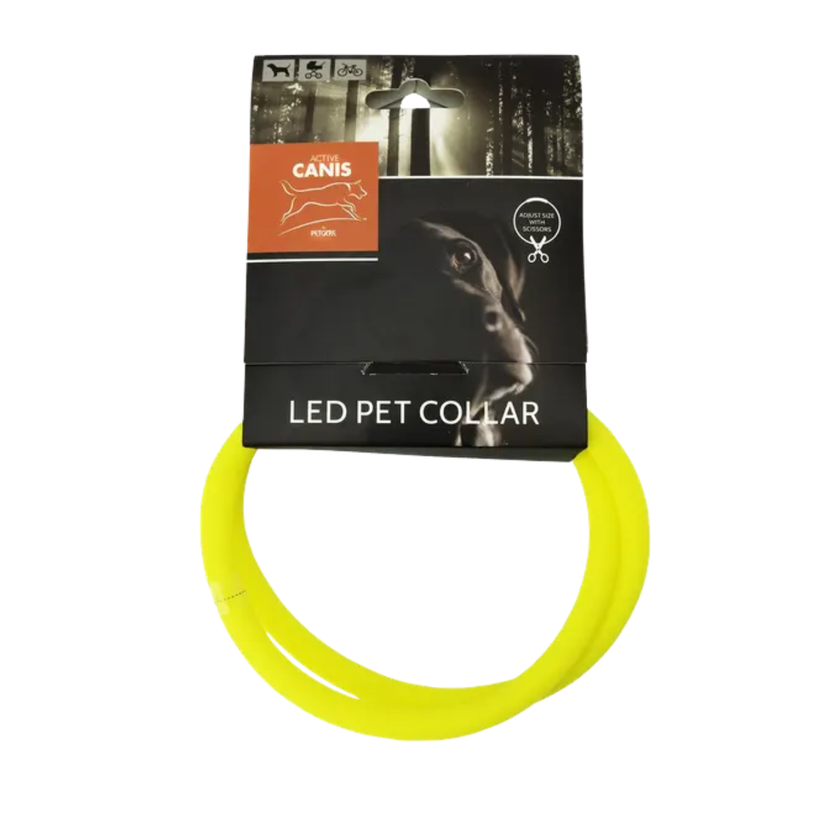 Active Canis USB Led Collar Yellow