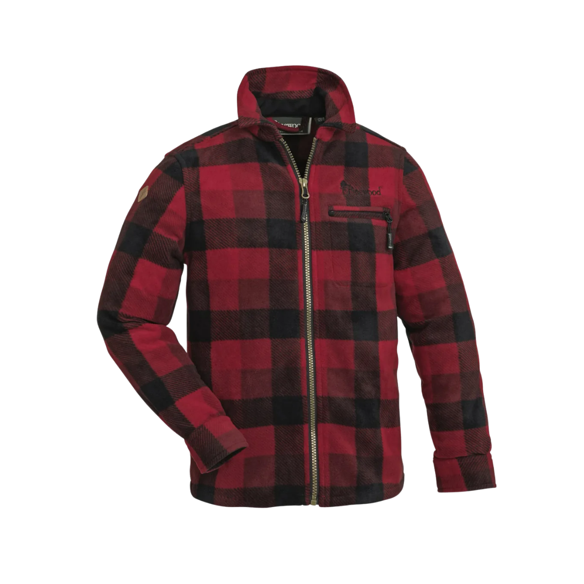 Pinewood Canada Fleeceskjorta Barn Röd/Svart