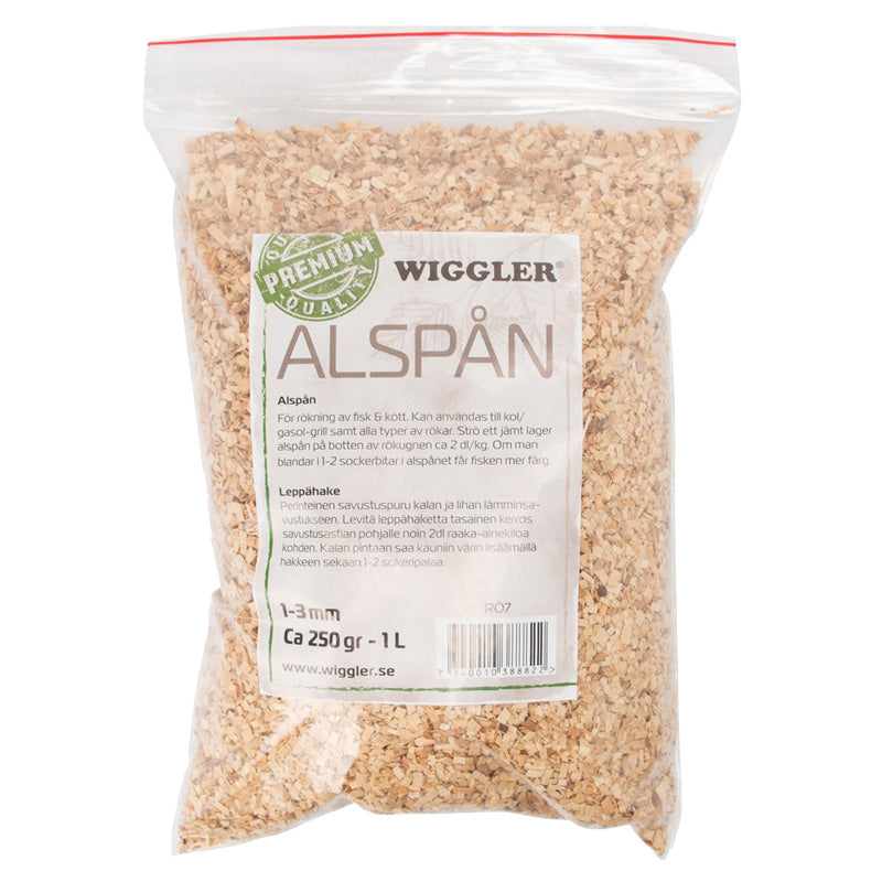 Wiggler Alspån 1-3mm 1L 250gr