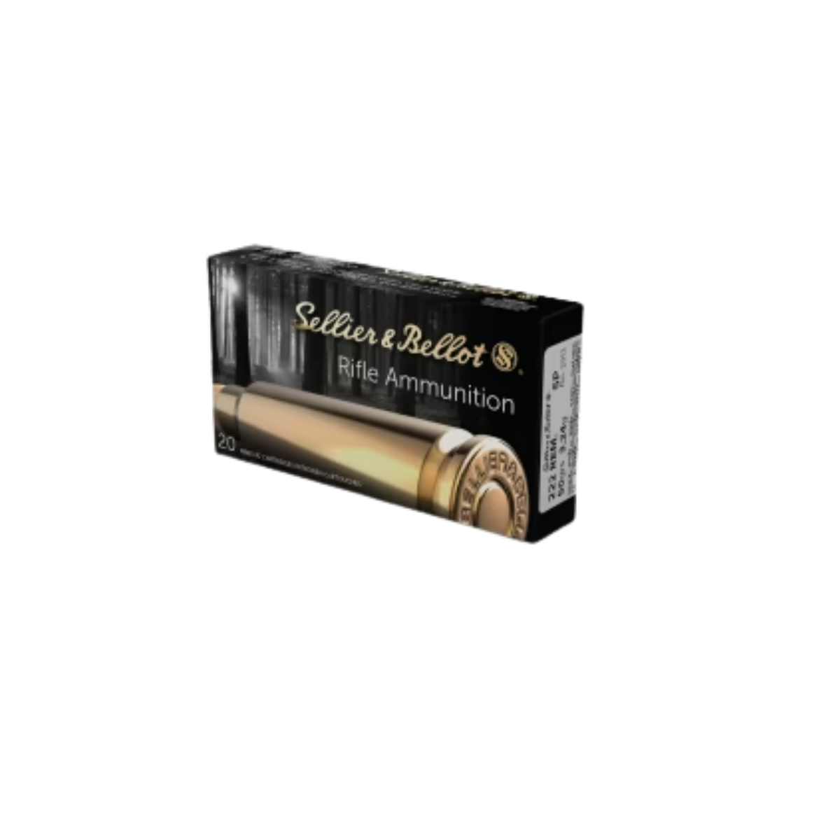 Sellier & Bellot .222 50gr FMJ 20 st