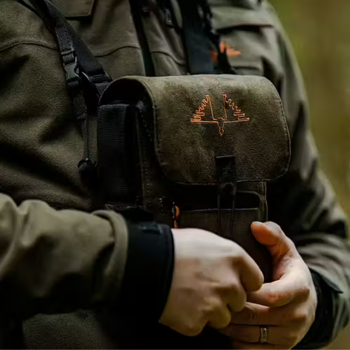 Swedteam Ridge Bino Bag Hunting Green