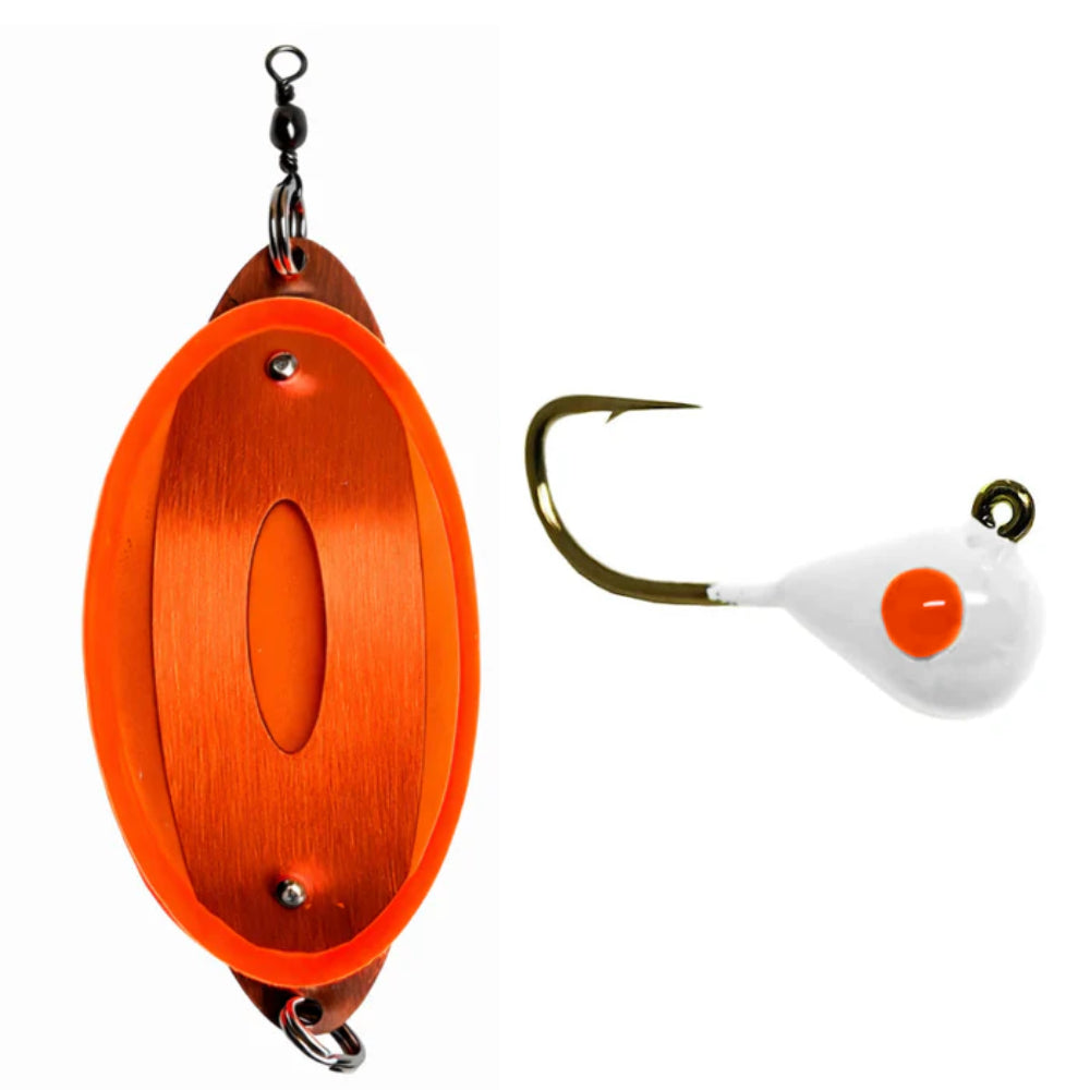 Polarpirken Plexi + Resin Romkornet Vit/Orange