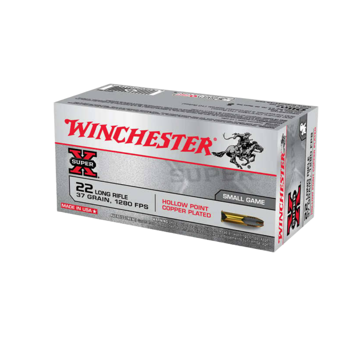 Winchester .22LR Super-X 37gr LHP