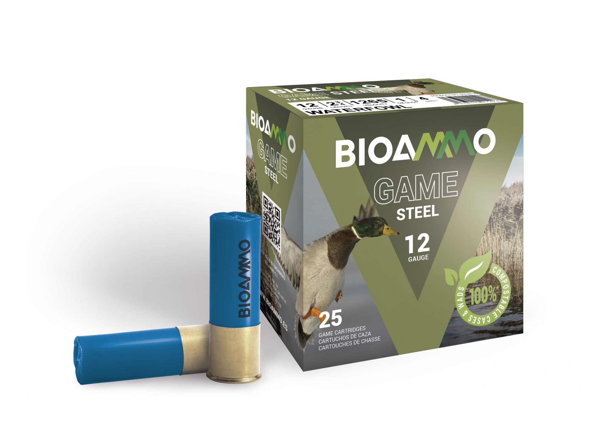 BioAmmo Lux Steel 32g 12/70 US4 Bioförladdning