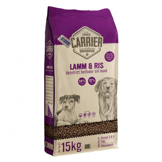 Carrier Lamm & Ris Hundfoder 15kg