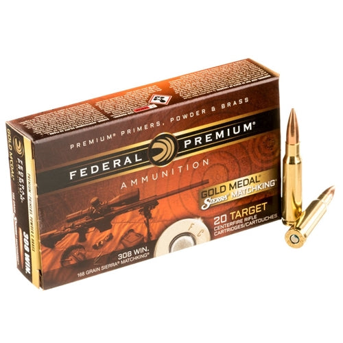 Federal Gold Medal 308win 168gr Sierra Matchking