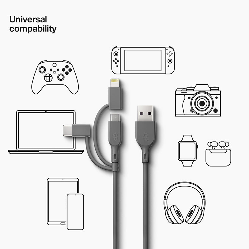 GP USB Cable 3-in-one 1m