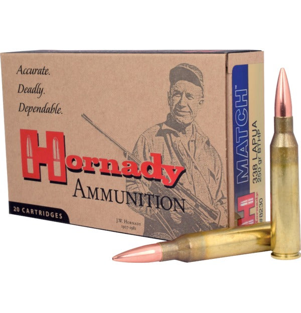 Hornady.338 Lapua 250gr BTHP