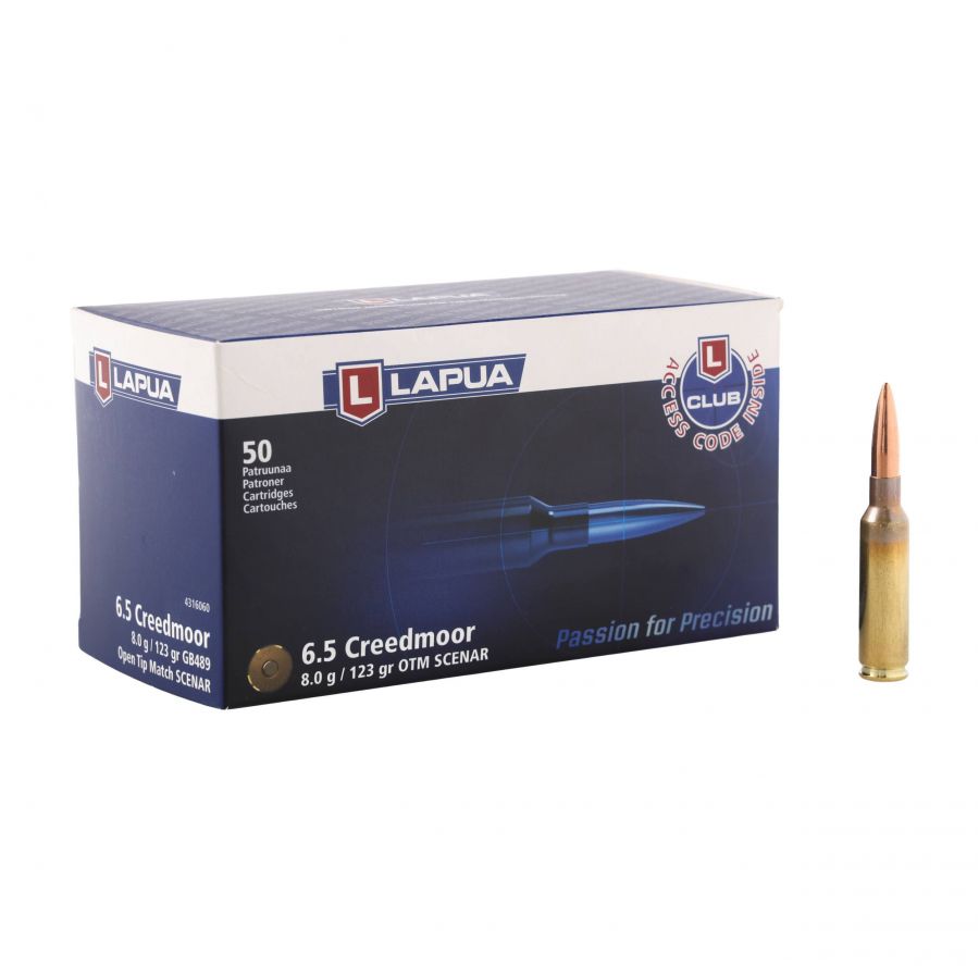 Lapua 6,5 Creedmoor 8g Scenar