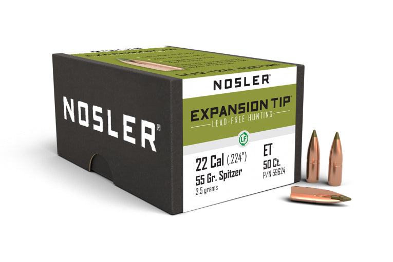 Nosler kula.22 55gr E-Tip