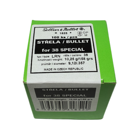 S&B Kula.38 158 gr LRN 100st