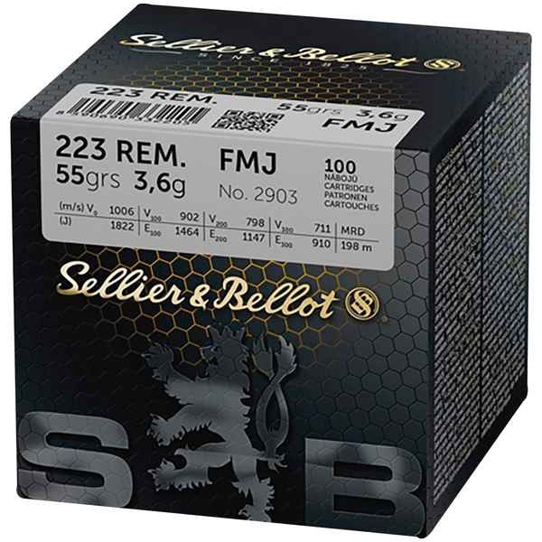 Sellier & Bellot 223 Rem 55gr FMJ