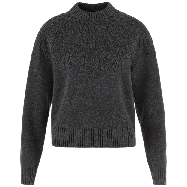 Fjällräven Övik Solid Jacquard Knit W Dark Grey